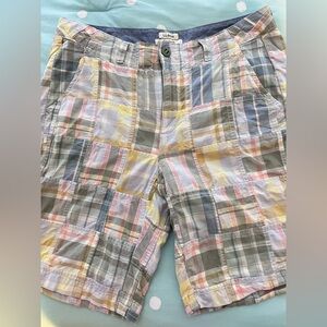 LLBEAN Women's Lakewashed Chino Shorts Patchwork SIZE8 favorite fit